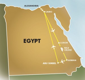 Great Egyptian Discovery map